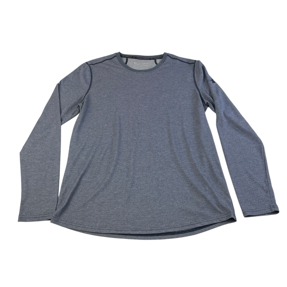 Under Armour HeatGear Men's Long Sleeve Shirt Blue Fitted XL